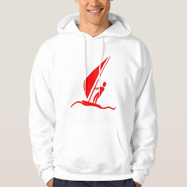 Sudadera Tablero de vela - Rojo (Anverso)