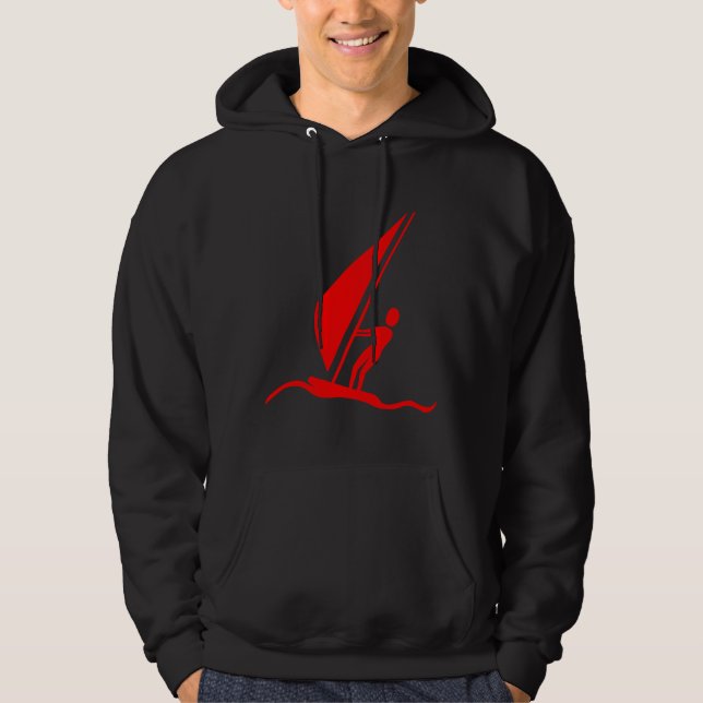 Sudadera Tablero de vela - Rojo (Anverso)