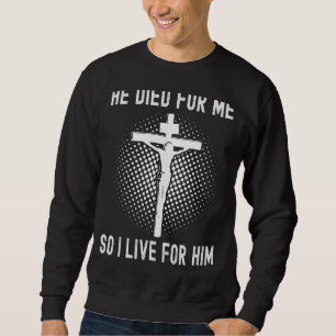 Sudadera Tachos Gráficos Cristianos De Los Que Murió Por Mí