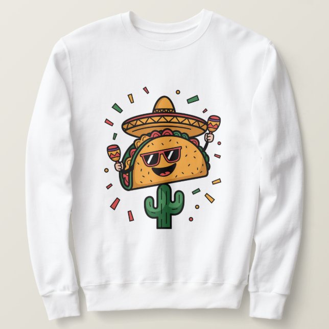 Sudadera ¡Taco 'Bout a un Fiesta! (Anverso del diseño)