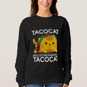 Sudadera Taco Cat deletreado al revés Gatos orgullosos Mamá