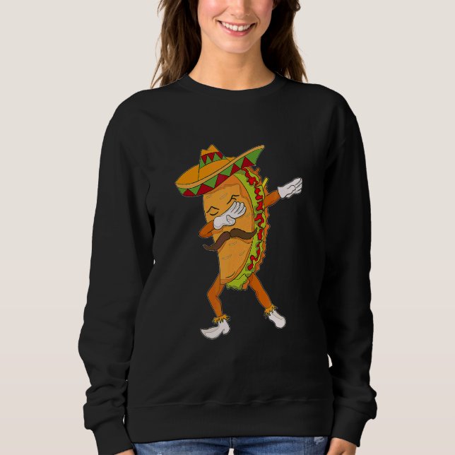 Sudadera Taco Dabbing Post Comida Mexicana 5 Niño De Mayo C (Anverso)