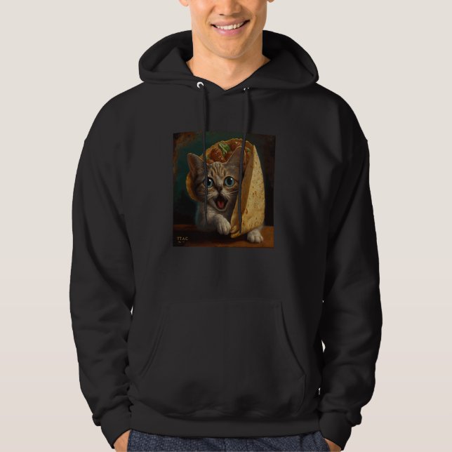 Sudadera Taco de ataque de gato (Anverso)