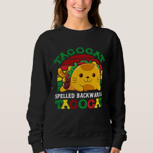 Sudadera Taco de niños joven niña deletreado al revés Tacoc