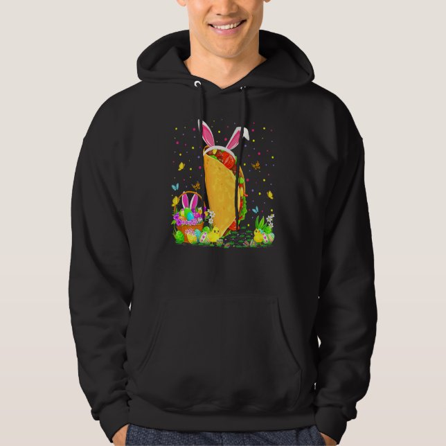 Sudadera Taco Fast Food Easter Huevo de Semana Santa Caza B (Anverso)