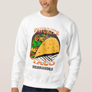 Sudadera Taco Favorito, Regalo de comida favorita Cool pers