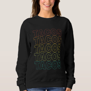Sudadera Taco retro para comida mexicana