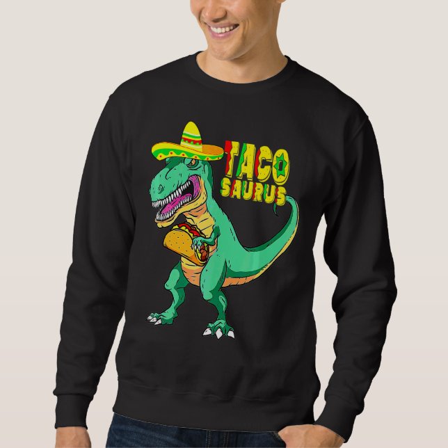 Sudadera Taco Saurus Cinco De Mayo (Anverso)