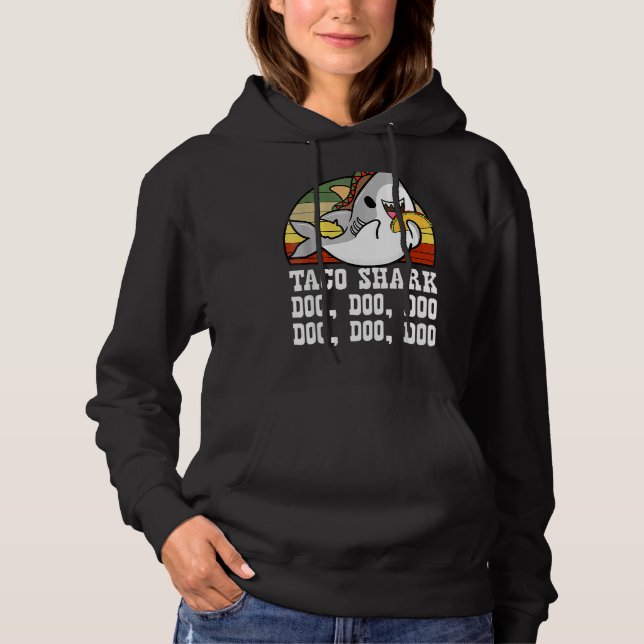 Sudadera Taco Shark comida mexicana Cinco De Mayo Fiesta (Anverso)