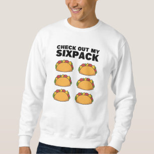Sudadera Taco Six Pack Diversión Gimnasio Mexicano