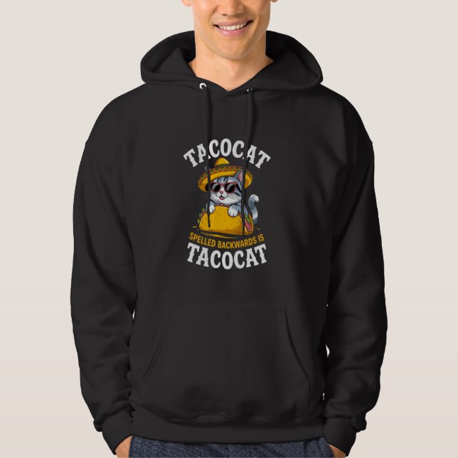 Sudadera Tacocat Spelled Backward Is Tacocat Sombrero Meme  (Anverso)