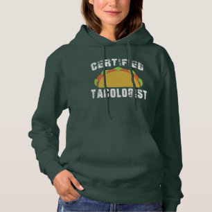 Sudadera Tacólogo Certificado Comida Mexicana Divertida Ama
