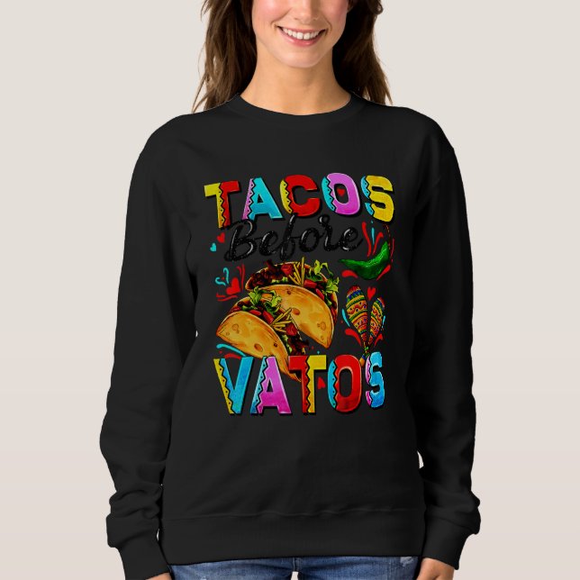 Sudadera Tacos Before Vatos Happy Valentine's Day (Anverso)