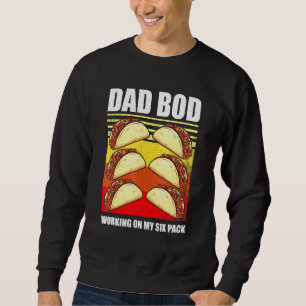 Sudadera Tacos Dad Bod Trabajando En Mi Viñeta Retro De Sei