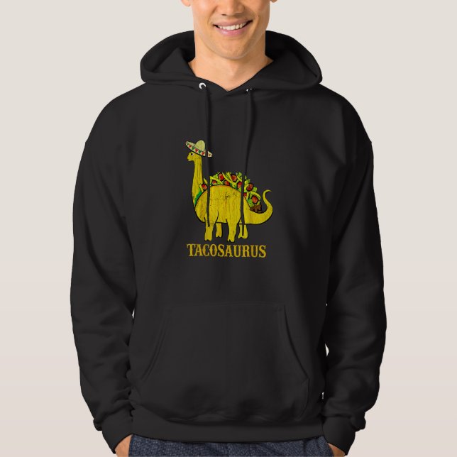 Sudadera Tacosaurus Cinco De Mayo Tees Funny Dinosaurio Tac (Anverso)