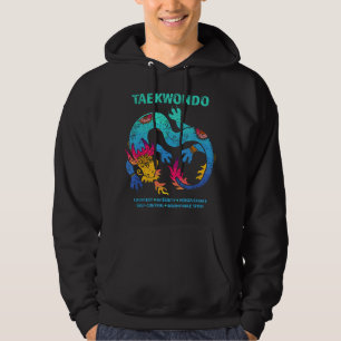 Sudadera Taekwondo 5 principios arte colorido del dragón ma