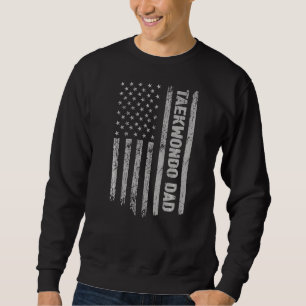 Sudadera Taekwondo Dad Dad America Us Flag Patriot Vintage