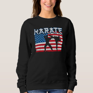 Sudadera Taekwondo Karate Americano Usa Bandera Karate