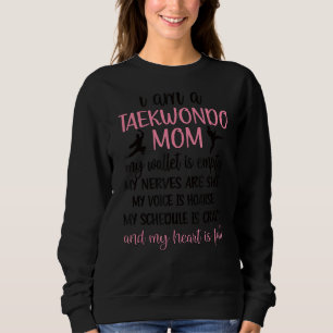 Sudadera Taekwondo Mamá De Una Peleadora De Taekwondo