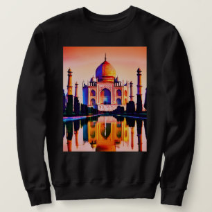 Sudadera Taj Mahal contra el cielo atardecer