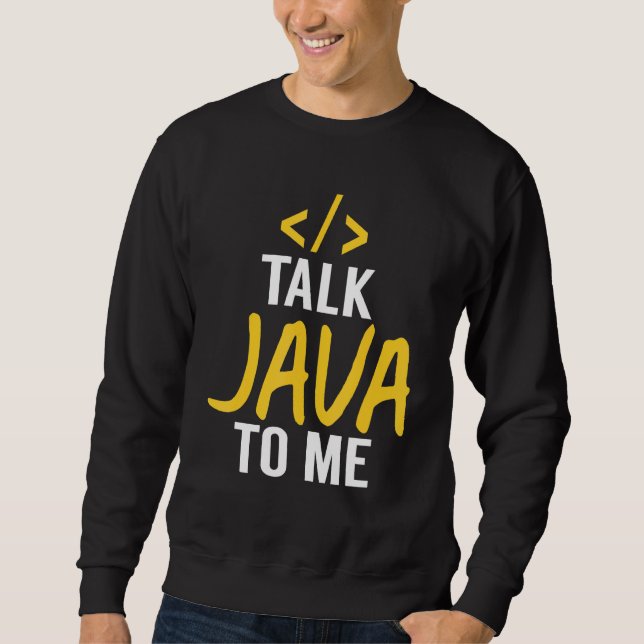 Sudadera Talk Java - Código de desarrollador de software Ja (Anverso)