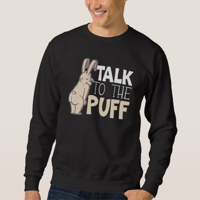 Sudadera Talk To The Puff Rabbit Whisperer Animal Bunny   1 (Anverso)
