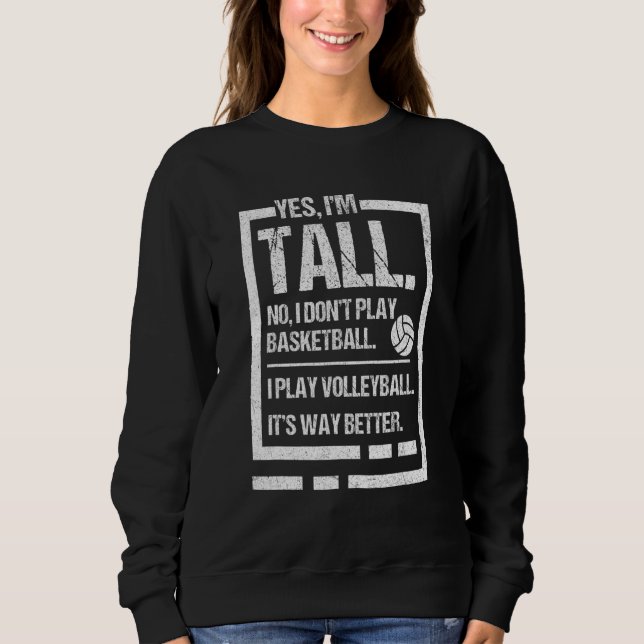 Sudadera Tall people play volleyball   (Anverso)