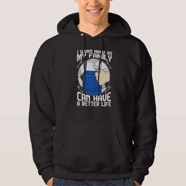 Sudadera Taller de coches mecánicos de coches de garaje (Anverso)
