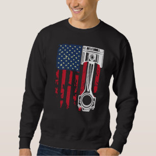 Sudadera Taller de llave mecánica de coches de la bandera d