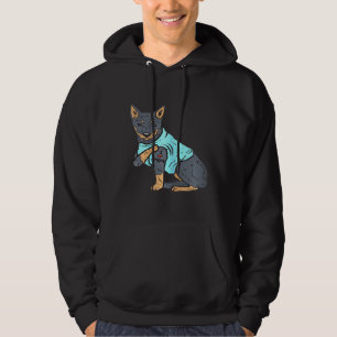Sudadera Talón de mujer Me encanta mamá animal mascota rojo