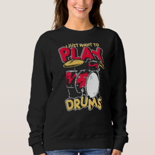 Sudadera Tambor de percusión de juego de tambores Músico de