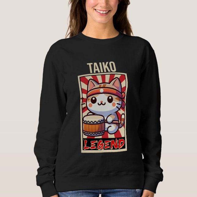 Sudadera Tambor de tako japonés tradicional (Anverso)