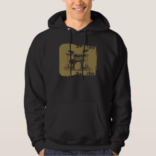Sudadera Tambor De Tambor Vintage Para Tambor Y Percussi