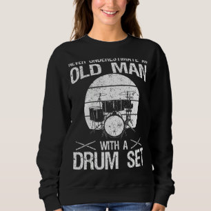 Sudadera Tambor De Vintage Para Hombres Mujeres Tambor Set