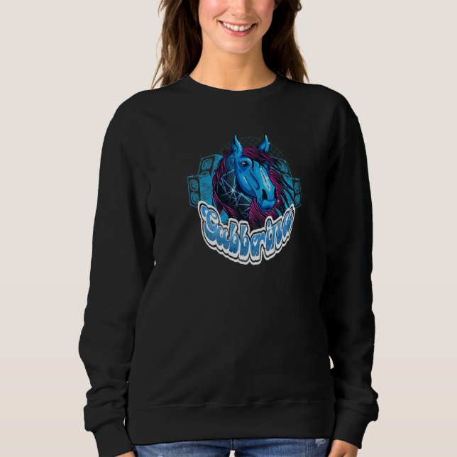 Sudadera Tambor N Bajo Hardstyle Frenchcore Gabber Caballo  (Anverso)