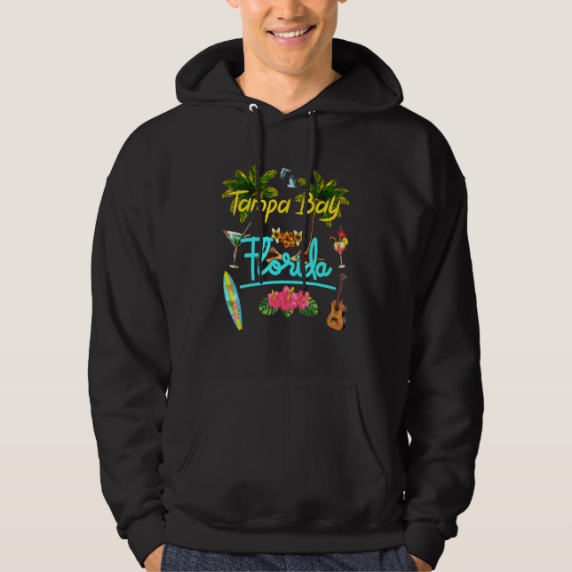 Sudadera Tampa Bay Florida Beach Summer Palm Surf Sun Set P (Anverso)