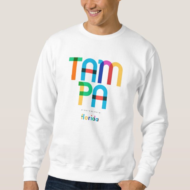 Sudadera Tampa Florida Mid Century, Pop Art, (Anverso)