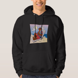 Sudadera Tan Bear En La Playa Con Gafas De Sol Y Cockt Hawa