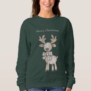 Sudadera Tan orgánico crema de rayas de plástico Navidades 