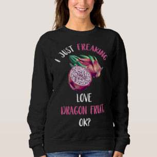 Sudadera Tan solo conmovedor amor Dragón Fruta exótica Pita