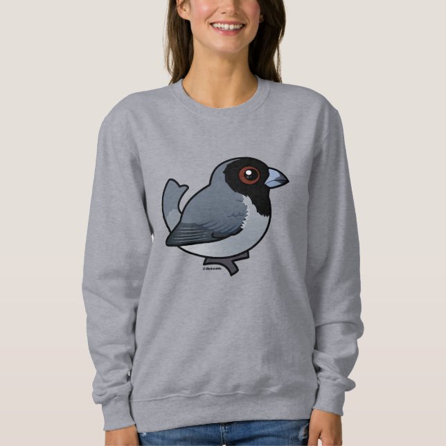 Sudadera Tanager Birdorable de cara negra (Anverso)