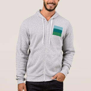 Sudadera Tanager Turquesa, Azul Verde y Verde Kelly Horiz