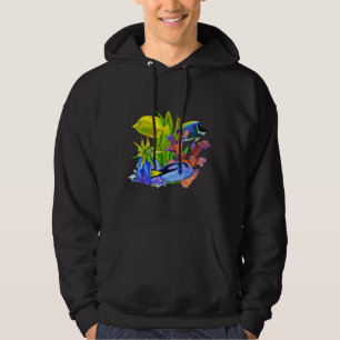 Sudadera Tang Blue Tang Fish Saltwater Acuario de arrecife
