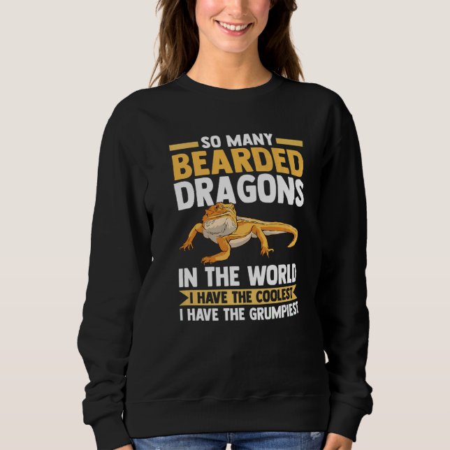 Sudadera Tantos Reptiles De Dragones Con Cabeza (Anverso)
