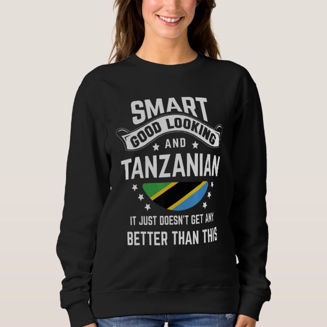 Sudadera Tanzanian Flag Native Pride  Tanzania Tanzanian Ro (Anverso)
