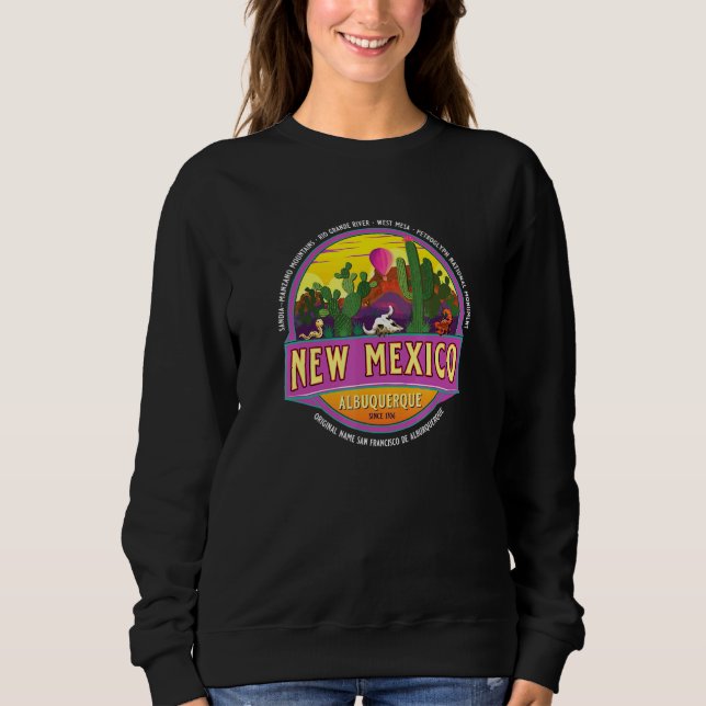 Sudadera Taos Nuevo México Ee. Uu. Desert Sunset Vacation (Anverso)