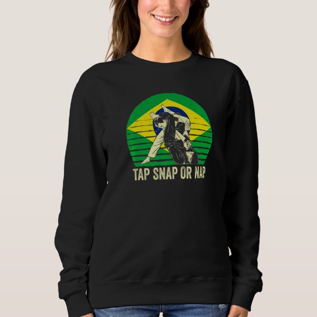 Sudadera Tap Snap Or Nap Bjj Brazilian Jiu Jitsu 8 (Anverso)