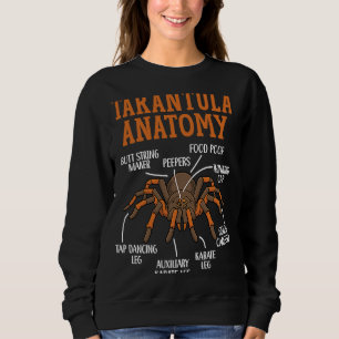 Sudadera Tarantula Anatomy Arachnid Insect Spider Whisperer
