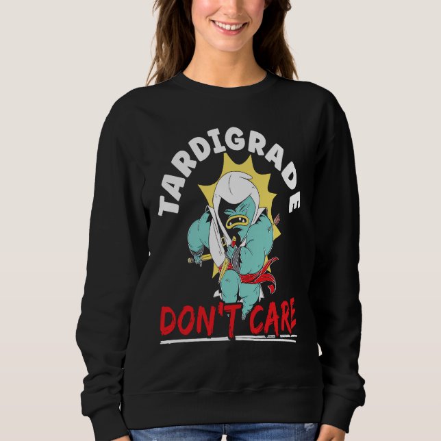 Sudadera Tardigrade Don't Care Water Bear Biology Microbiol (Anverso)