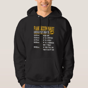 Sudadera Tarifa por hora de acompañante de piano Pianista M